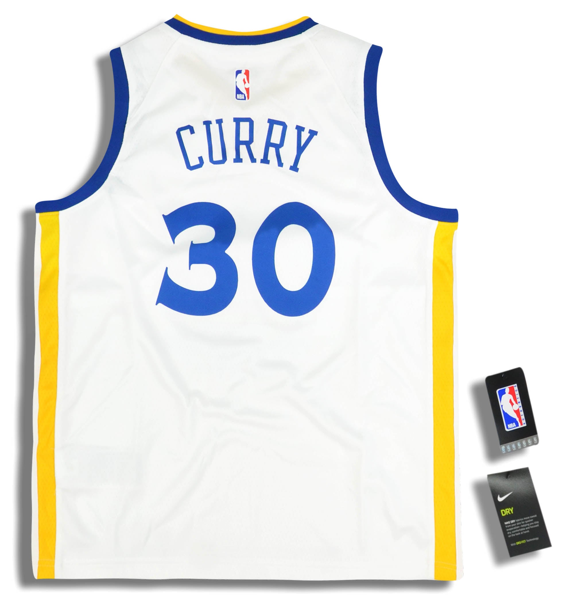 2018-19 GOLDEN STATE WARRIORS CURRY #30 NIKE SWINGMAN JERSEY (HOME) Y - W/TAGS
