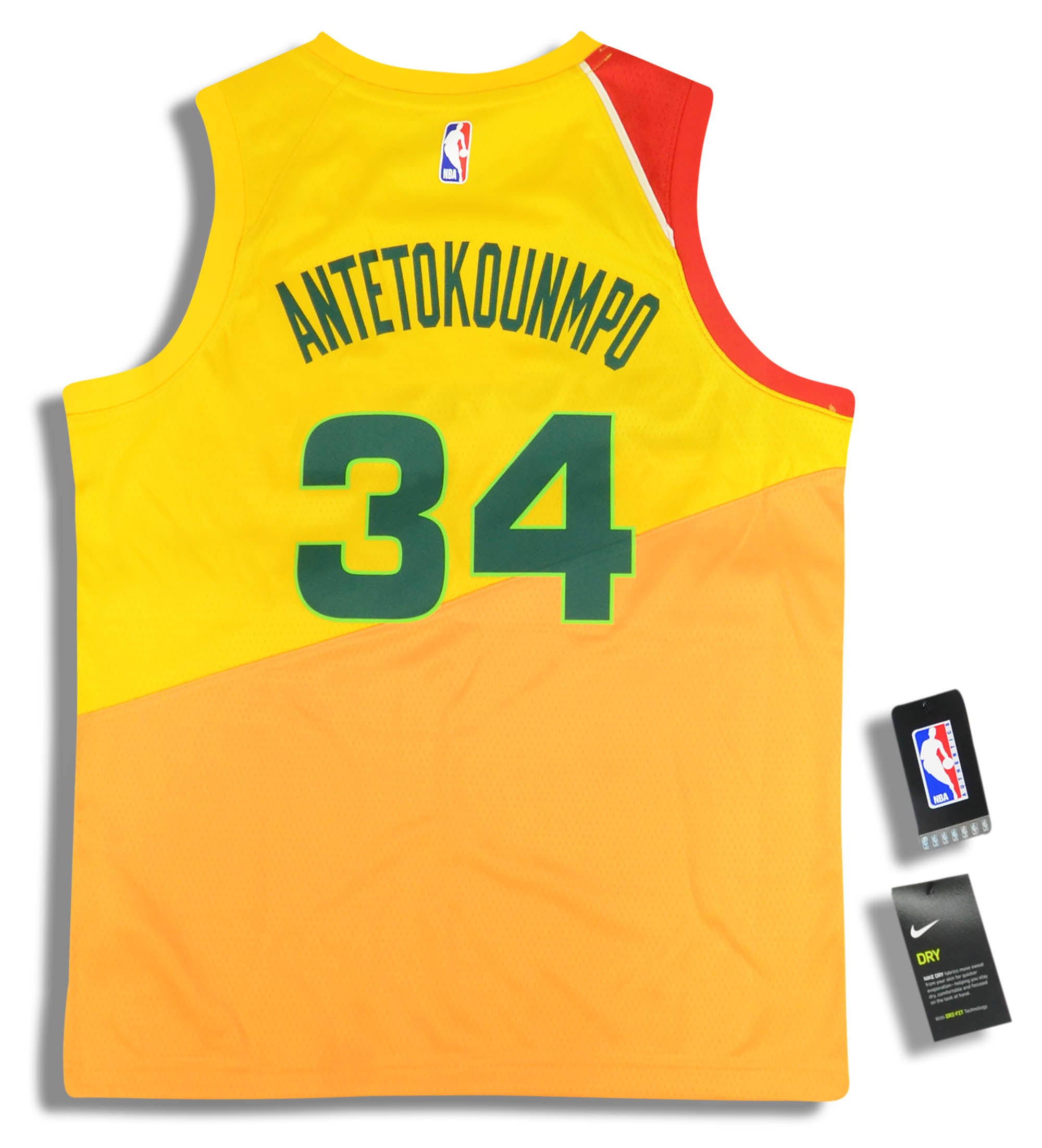 NBA Jersey Men's Basketball Jersey - Giannis Antetokounmpo Swinemap  Basketball Jersey No. 34 of The Milwaukee Bucks XIKJUK (Color : Yellow,  Size : XXL): Buy Online at Best Price in UAE 