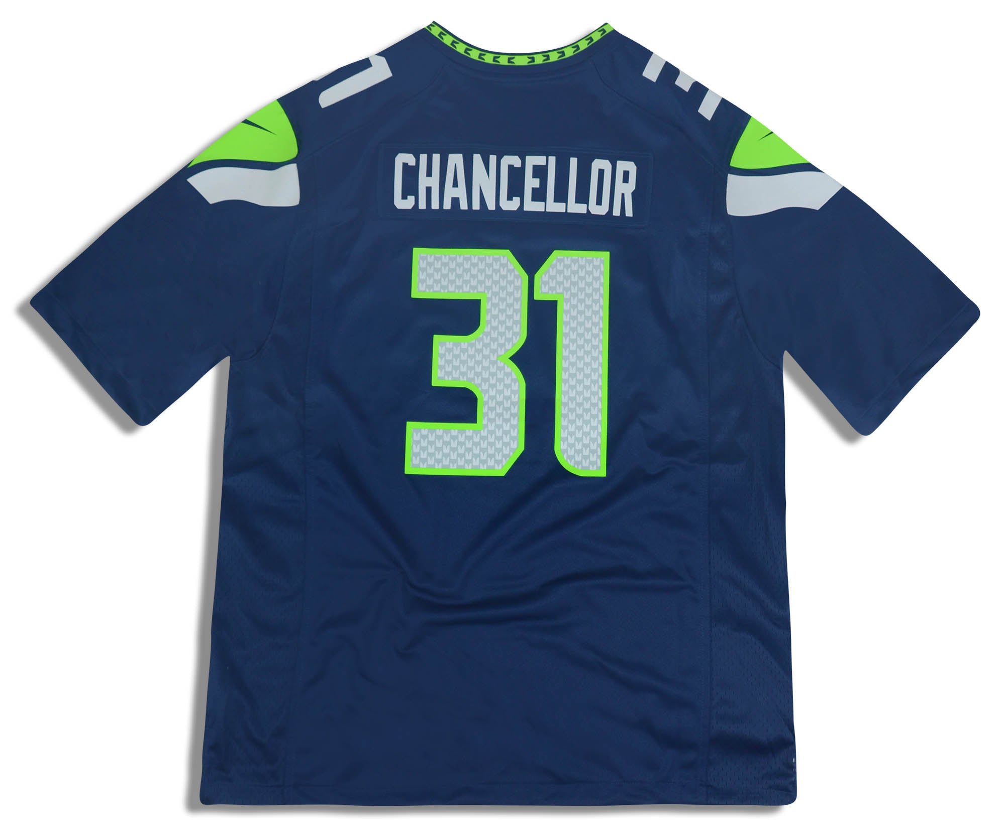 2018 SEATTLE SEAHAWKS CHANCELLOR #31 NIKE GAME JERSEY (HOME) XXL - *AS NEW*