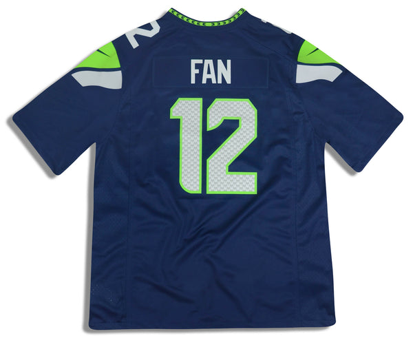 2017-2018 SEATTLE SEAHAWKS FAN #12 NIKE GAME JERSEY (HOME) XL - W/TAGS -  Classic American Sports