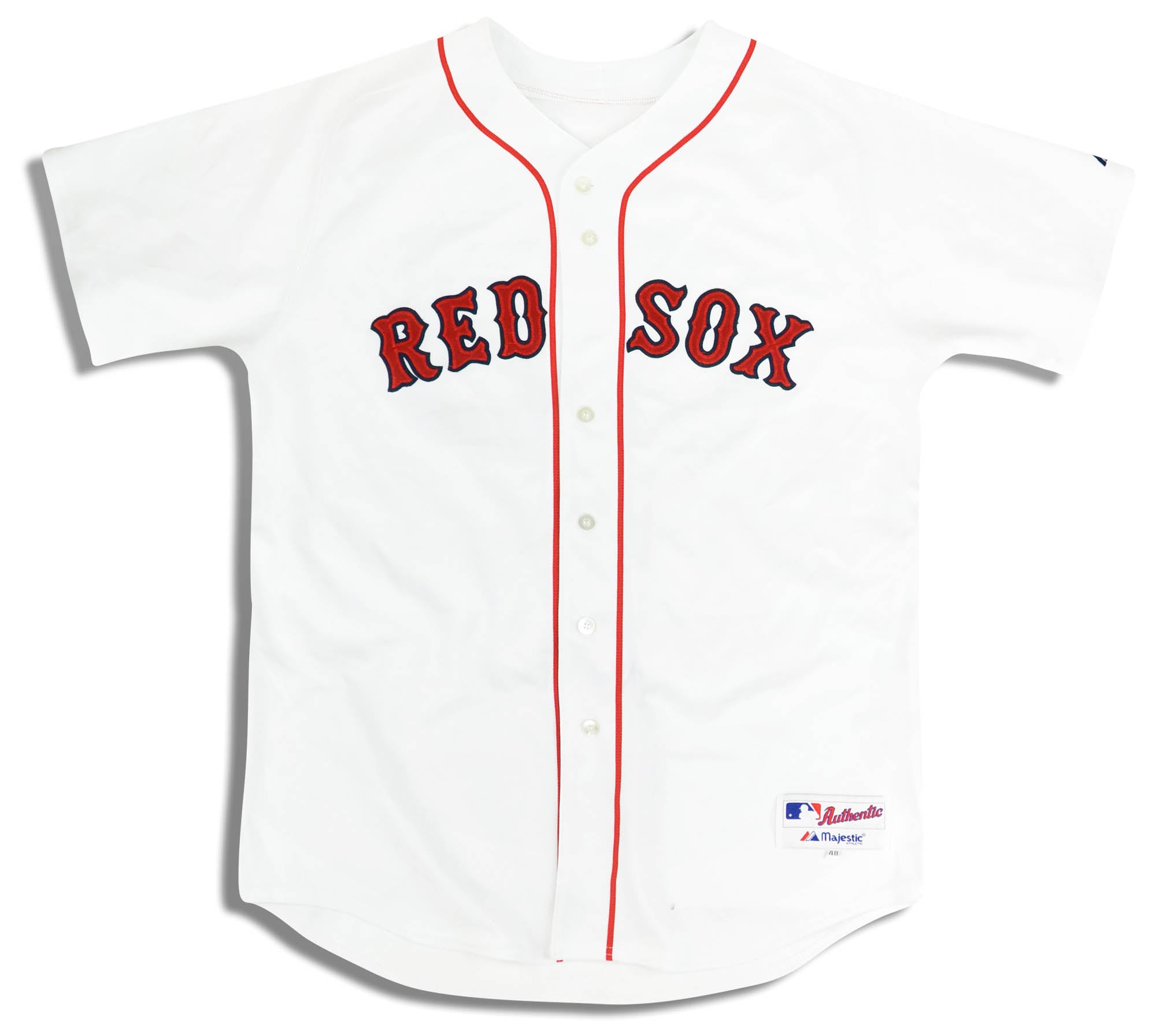 Vintage Russell Athletic Authentic Boston Red Sox White Baseball Jersey  Mens 48