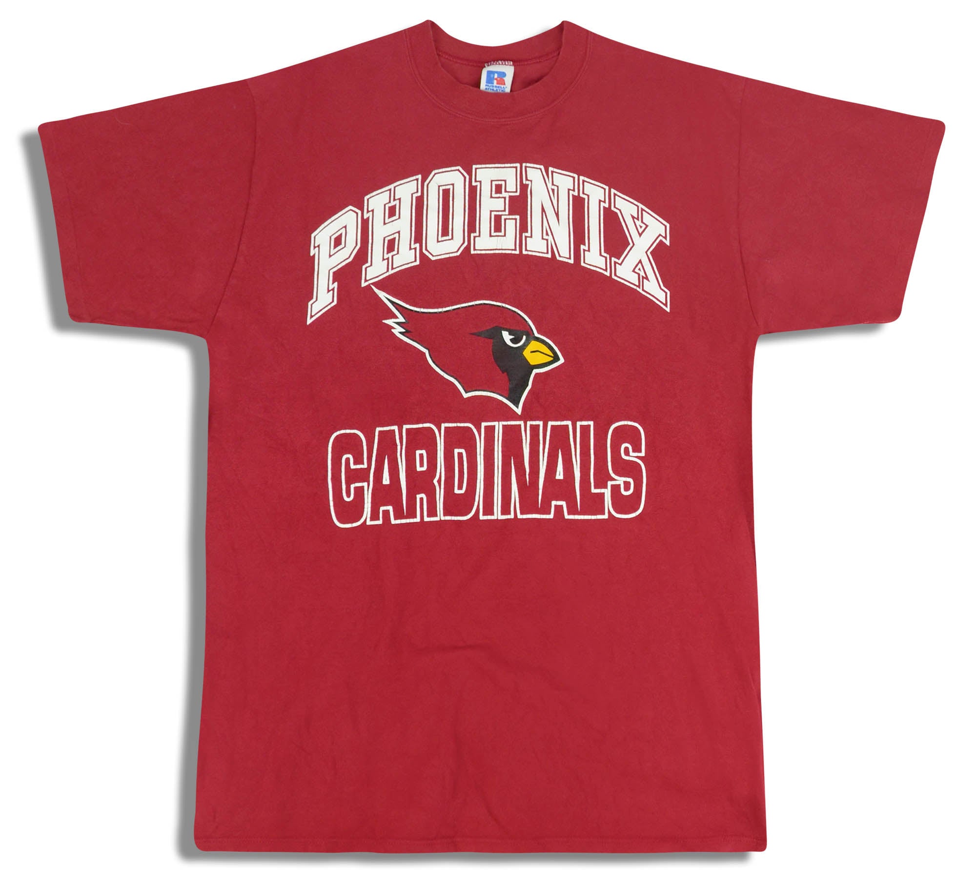 1988-93 PHOENIX CARDINALS RUSSELL ATHLETIC GRAPHIC TEE L