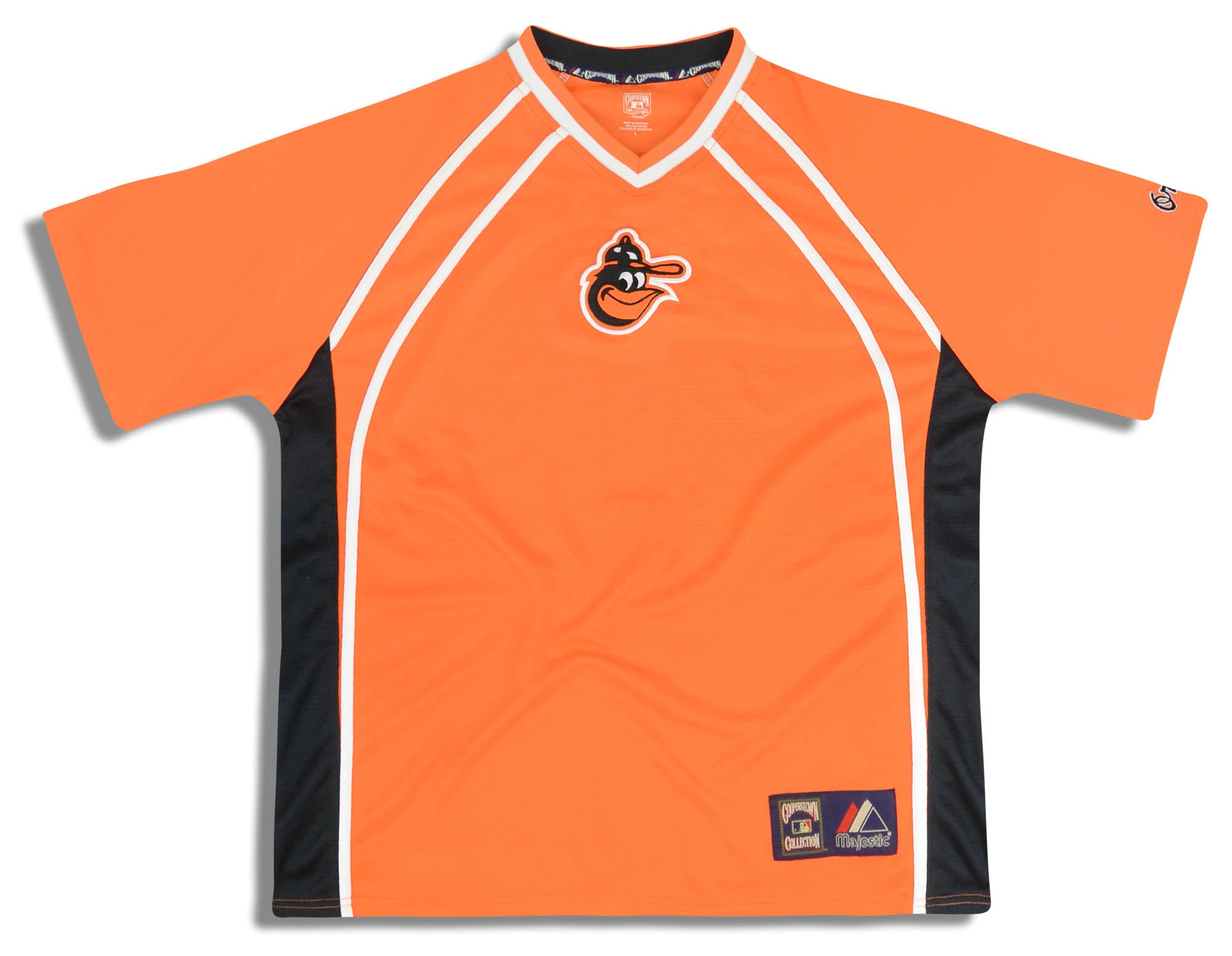 1980's BALTIMORE ORIOLES MAJESTIC COOPERSTOWN COLLECTION JERSEY L - Classic  American Sports