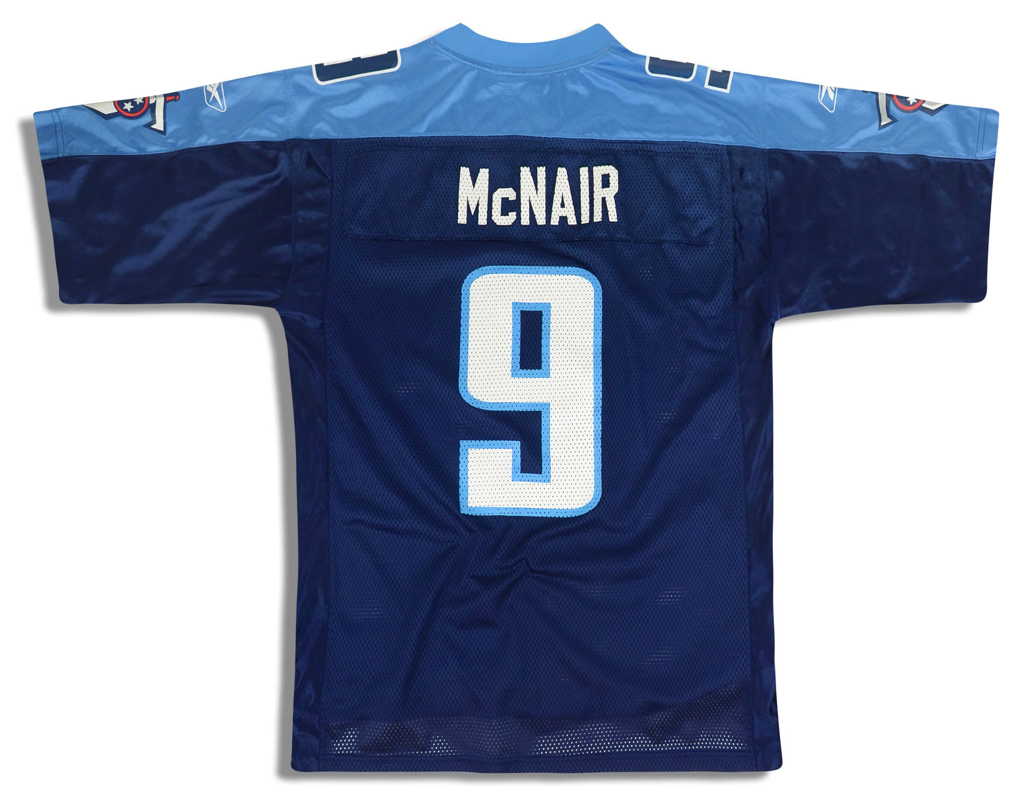 2002-04 TENNESSEE TITANS McNAIR #9 REEBOK ON FIELD JERSEY (HOME) M