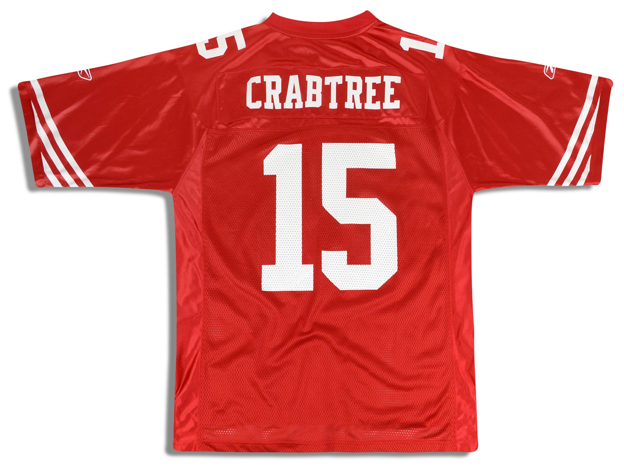 2009-11 SAN FRANCISCO 49ERS CRABTREE #15 REEBOK ON FIELD JERSEY