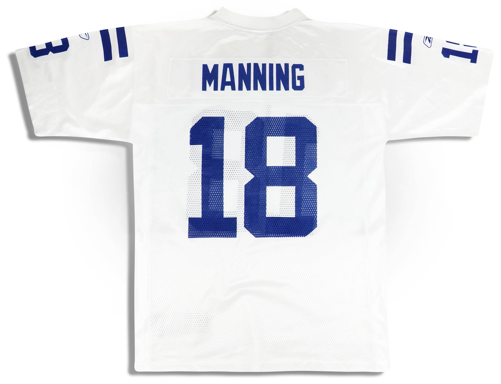 2007 INDIANAPOLIS COLTS MANNING #18 REEBOK ON FIELD JERSEY (AWAY) L