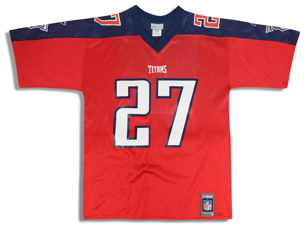 Vintage Eddie George #27 Tennessee Titans RED ALTERNATE Reebok