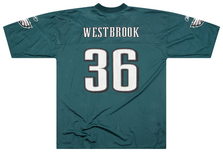 2005-06 PHILADELPHIA EAGLES WESTBROOK #36 REEBOK REPLICA JERSEY (HOME) XL