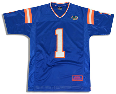 1990's FLORIDA GATORS #1 COLOSSEUM REPLICA JERSEY (AWAY) L