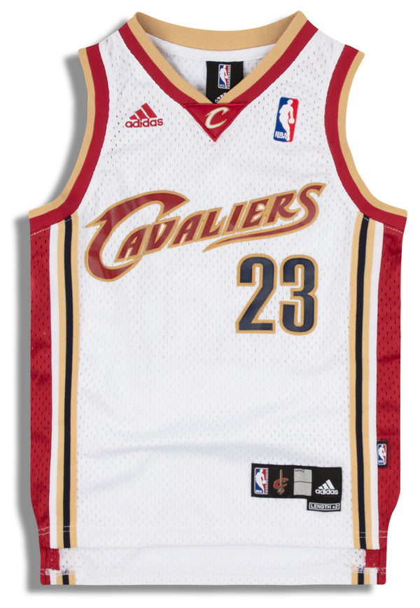 2003-10 CLEVELAND CAVALIERS JAMES #23 CHAMPION JERSEY (HOME) Y - Classic  American Sports