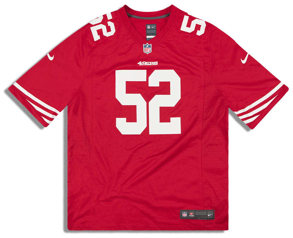 Nike San Francisco 49ers No52 Patrick Willis Red Men's Stitched NFL Drenched Limited Jersey