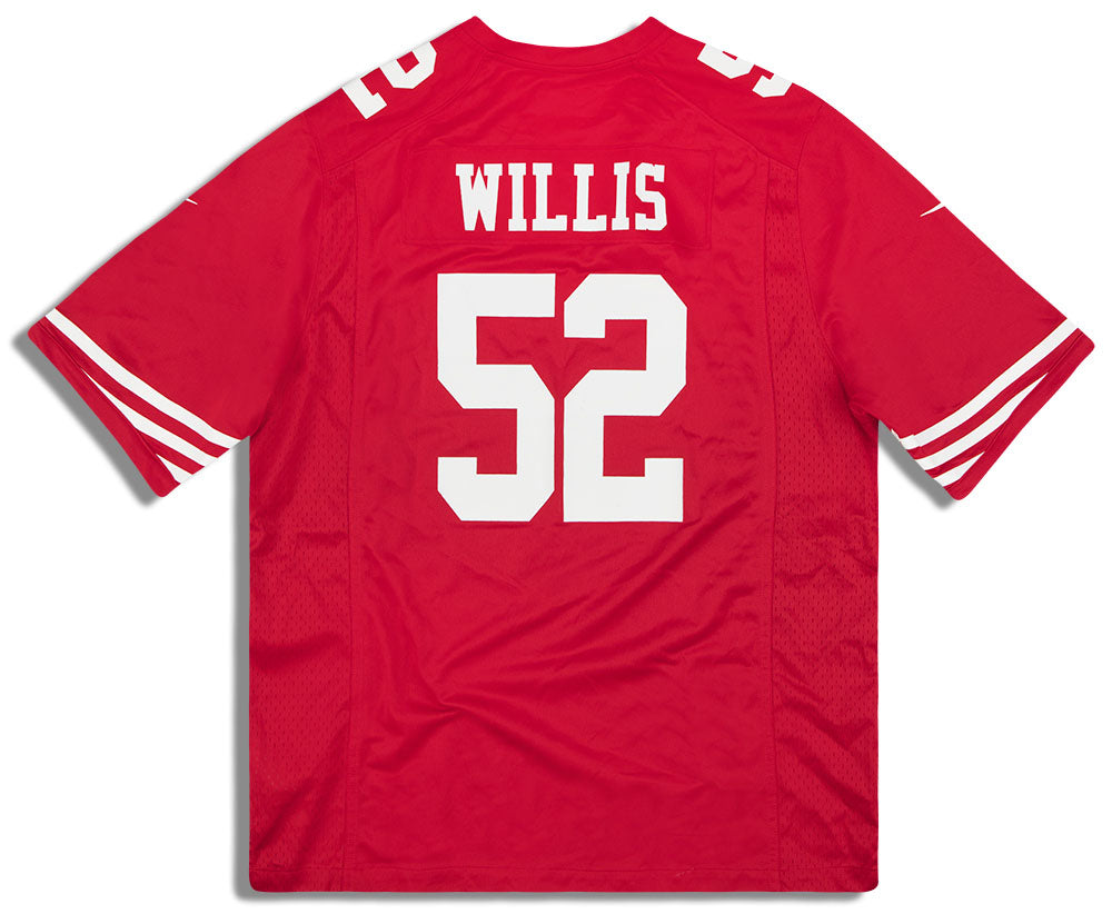 2012-14 SAN FRANCISCO 49ERS WILLIS #52 NIKE GAME JERSEY (HOME) XL