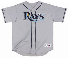 Tampa Bay Rays Majestic Team Official Jersey - Gray