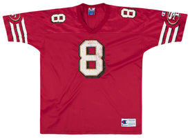 1996-98 SAN FRANCISCO 49ERS YOUNG #8 CHAMPION JERSEY (HOME) XL