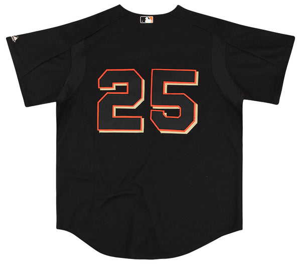 At Auction: MLB New York Giants #25 Bonds Stitched Black Jersey - XL