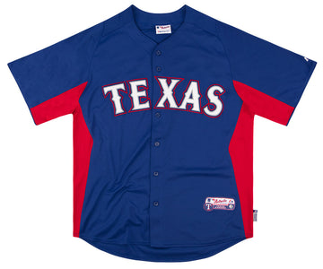 2011-12 TEXAS RANGERS AUTHENTIC MAJESTIC BATTING PRACTICE JERSEY XL -  Classic American Sports
