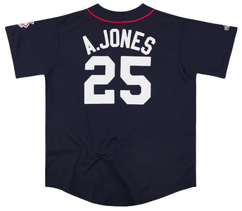 Andruw Jones signed Atlanta Braves Majestic Alternate Red Jersey
