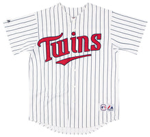 Minnesota Twins Authentic Majestic Navy Jersey with 1991 World Series Patch  B