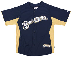 2011-15 MILWAUKEE BREWERS AUTHENTIC MAJESTIC BATTING PRACTICE JERSEY L