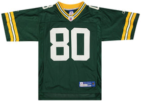 2005-06 GREEN BAY PACKERS DRIVER #80 REEBOK ON FIELD JERSEY (HOME) S
