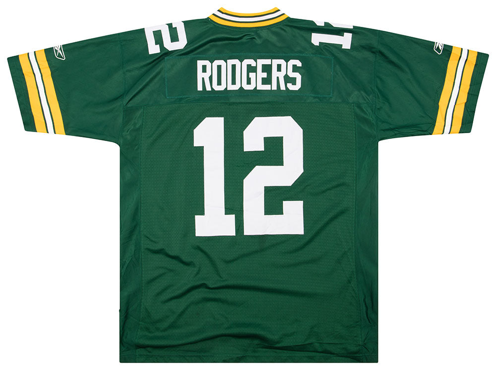 2008-11 GREEN BAY PACKERS RODGERS #12 REEBOK PREMIER JERSEY (HOME) XL