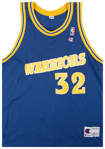 1995-97 GOLDEN STATE WARRIORS SMITH #32 CHAMPION JERSEY (AWAY) L