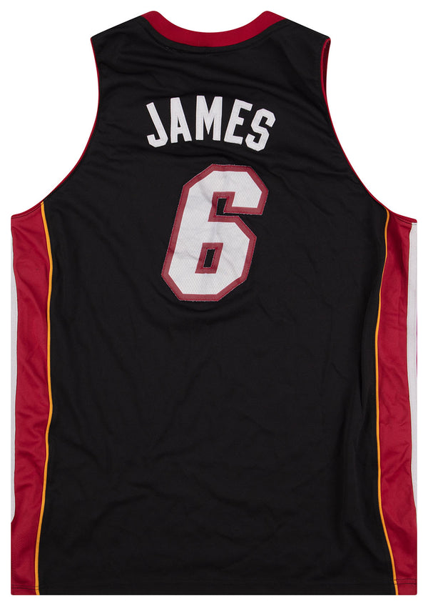 2010-14 MIAMI HEAT JAMES #6 ADIDAS SWINGMAN JERSEY (ALTERNATE) Y - Classic  American Sports