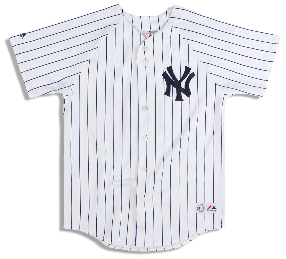 2005-08 NEW YORK YANKEES JETER #2 MAJESTIC JERSEY (HOME) Y - Classic  American Sports