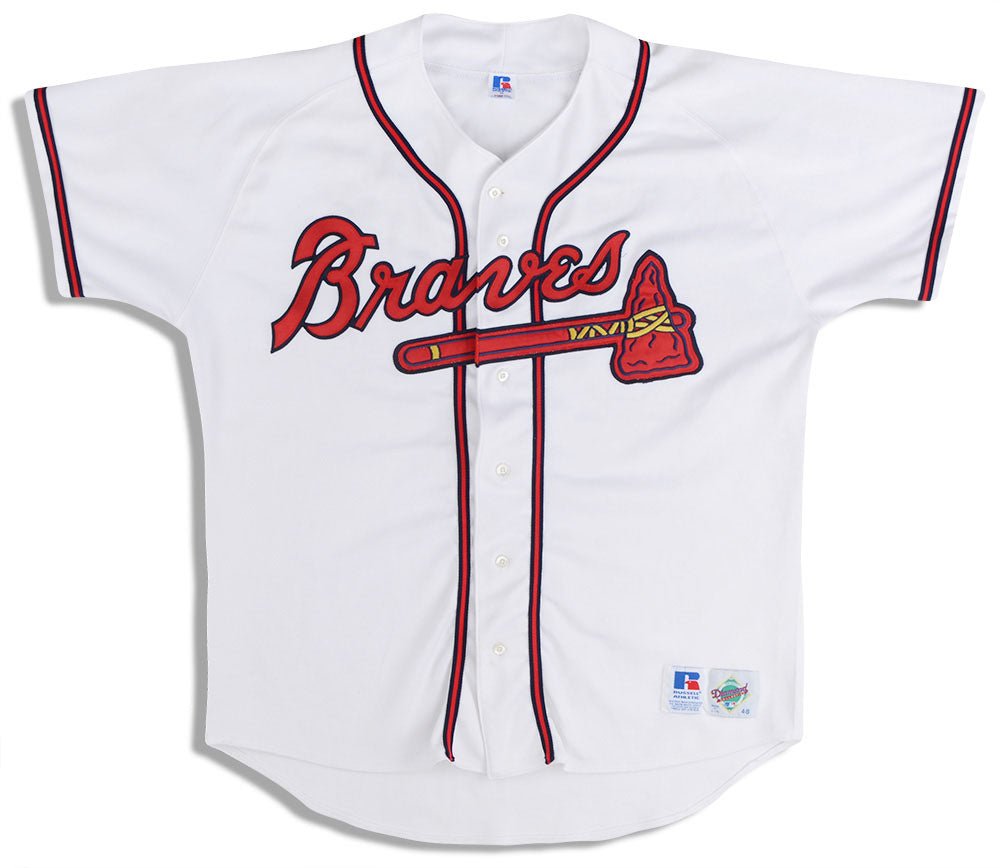 1990's ATLANTA BRAVES RUSSELL ATHLETIC DIAMOND COLLECTION JERSEY (HOME -  Classic American Sports