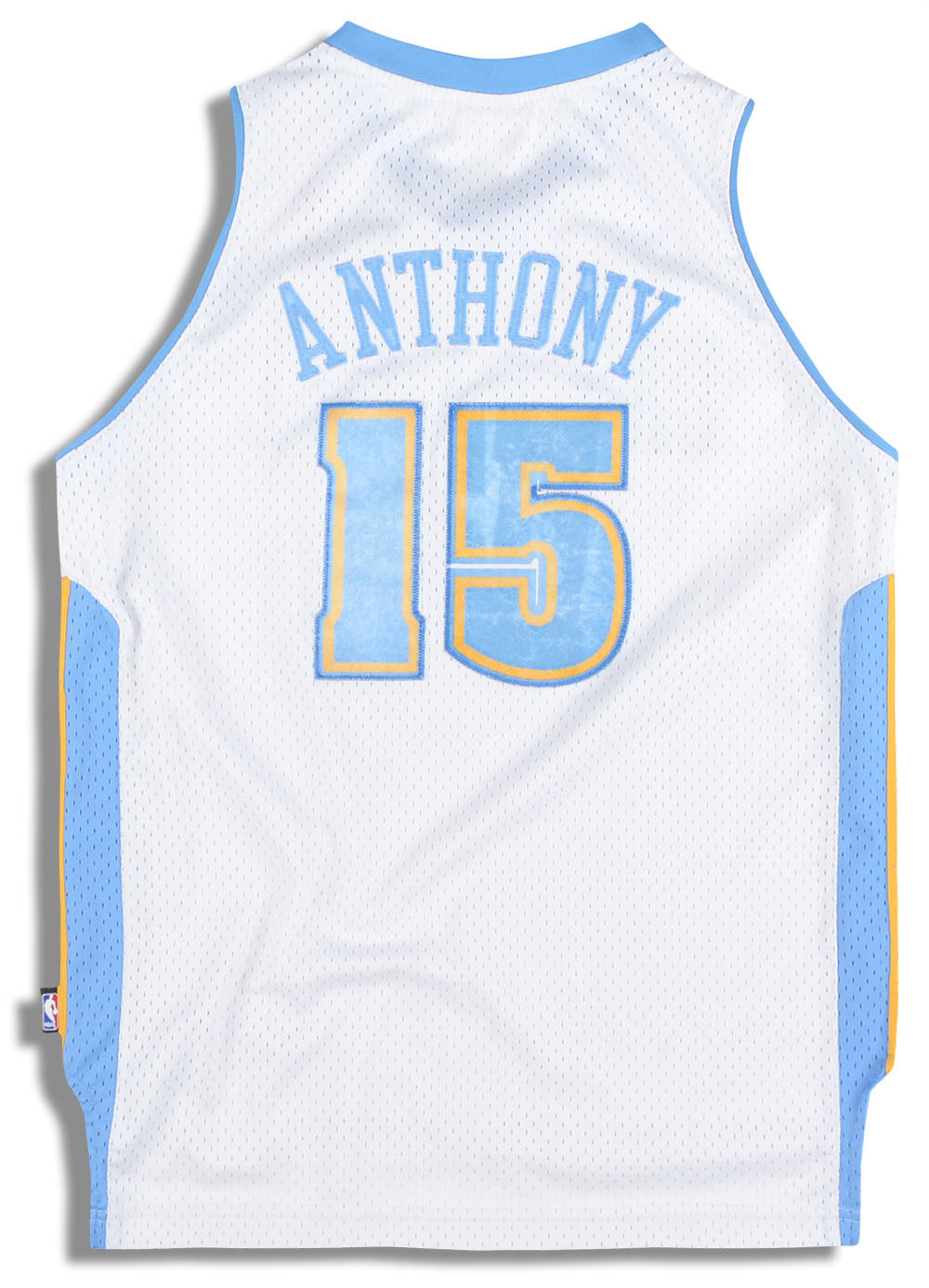 2006-10 DENVER NUGGETS ANTHONY #15 ADIDAS SWINGMAN JERSEY (HOME) Y