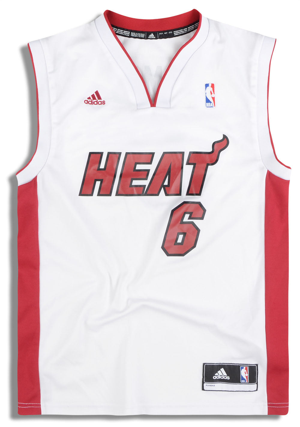 LeBron James Miami Heat Autographed adidas 2013 NBA Finals Patch #6  Authentic Jersey