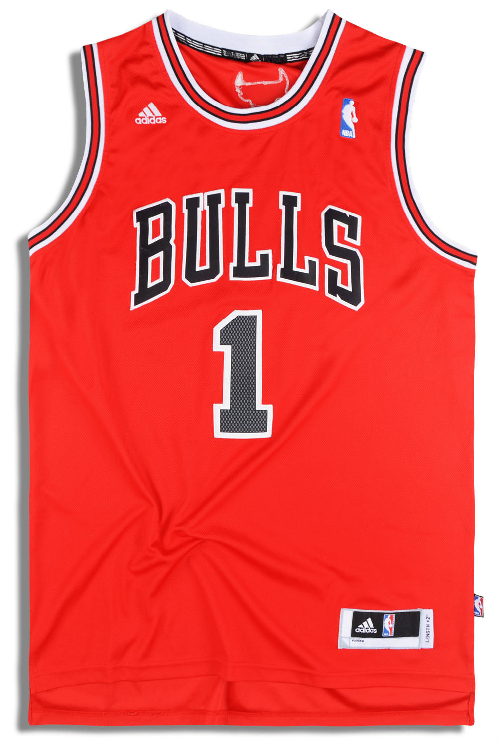 2010-14 CHICAGO BULLS ROSE #1 ADIDAS JERSEY (HOME) XL - W/TAGS - Classic  American Sports