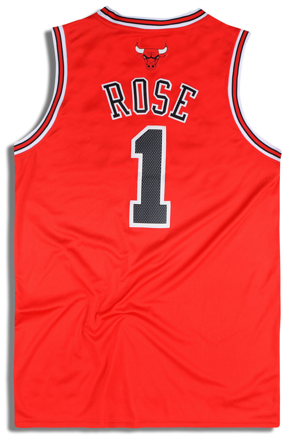 NBA Chicago Bulls Derrick Rose #1 Red Stripe Swingman Revolution