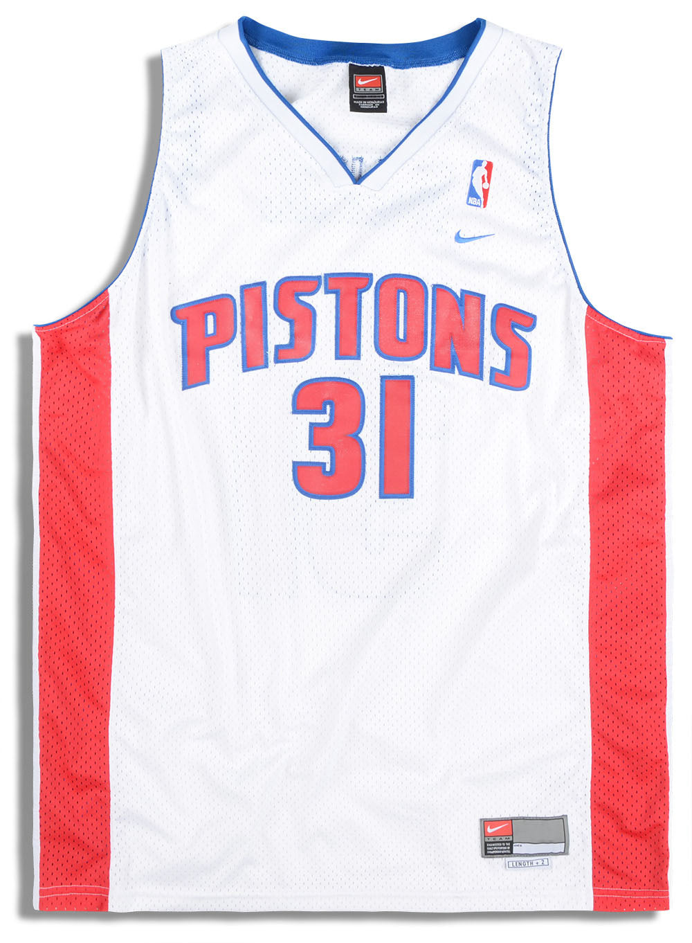 Detroit Pistons Home Uniform  Sports jersey design, Detroit pistons, Nba  uniforms