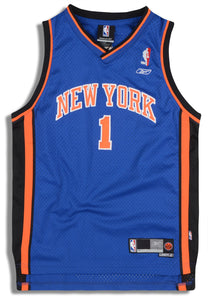 2006 NEW YORK KNICKS FRANCIS #1 REEBOK SWINGMAN JERSEY (AWAY) Y