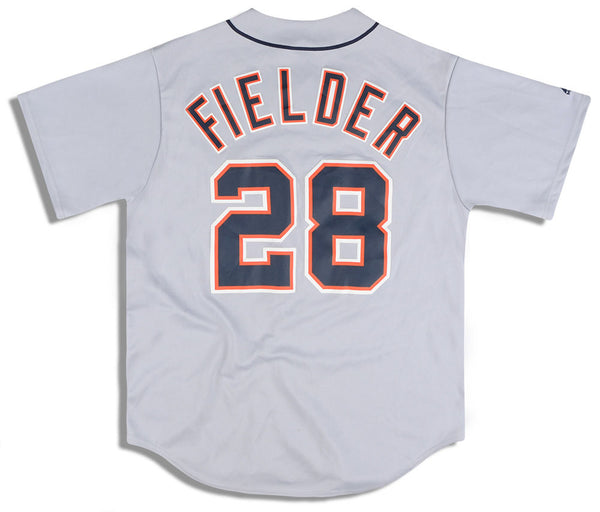 2012-13 DETROIT TIGERS FIELDER #28 MAJESTIC JERSEY (AWAY) L - Classic  American Sports