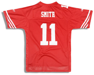 2009-11 SAN FRANCISCO 49ERS SMITH #11 REEBOK ON FIELD JERSEY (HOME) Y
