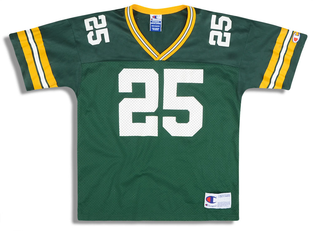 1994-96 GREEN BAY PACKERS LEVENS #25 CHAMPION JERSEY (HOME) Y