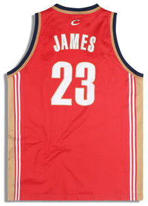 2003-10 CLEVELAND CAVALIERS JAMES #23 CHAMPION JERSEY (AWAY) L