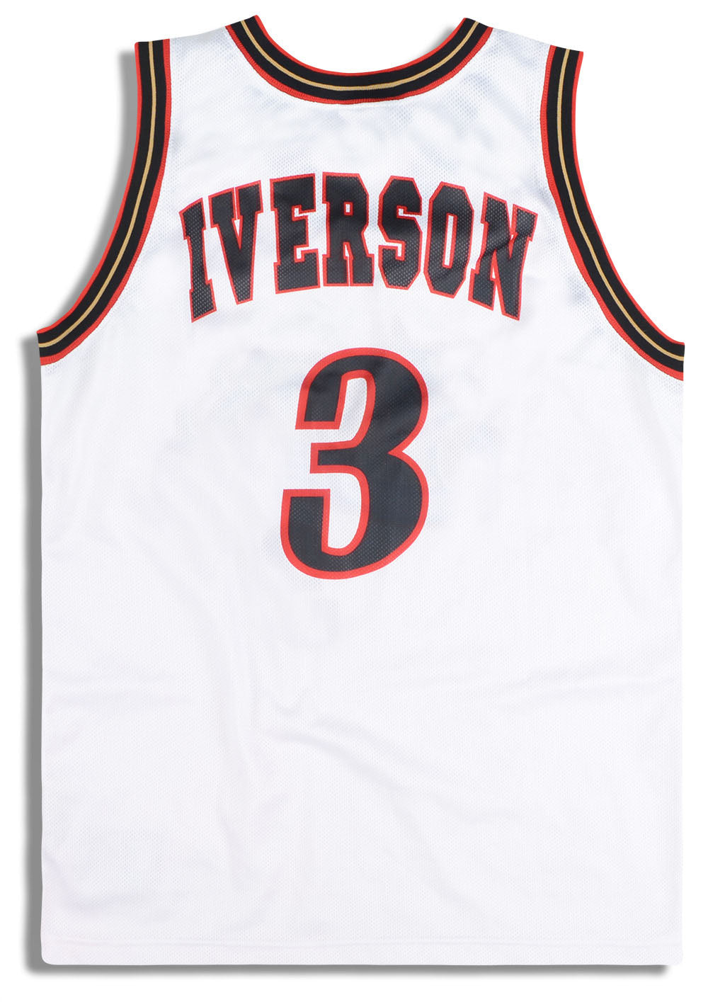 NBA PHILADELPHIA SIXERS 76ERS SHIRT JERSEY CHAMPION ALLEN IVERSON #3 WHITE  XXL
