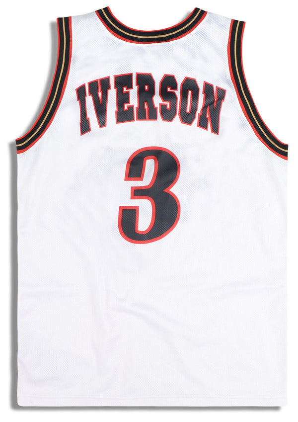 1999-00 PHILADELPHIA 76ERS IVERSON #3 CHAMPION JERSEY (ALTERNATE) M