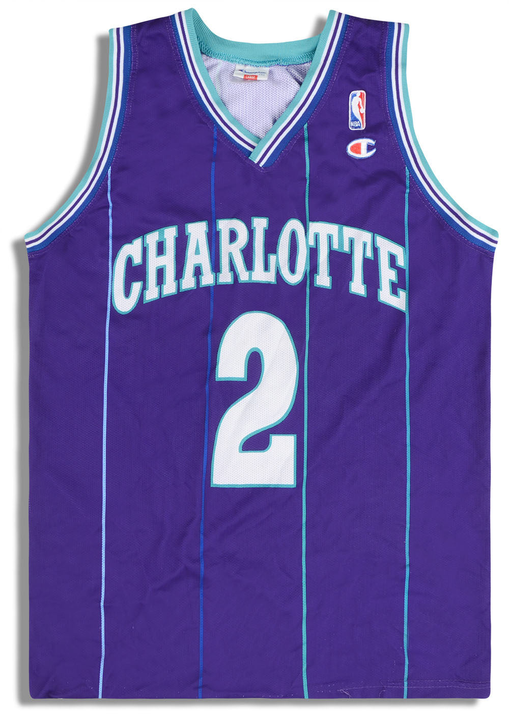 Retro NBA Jersey Charlotte Hornets #2 - Depop