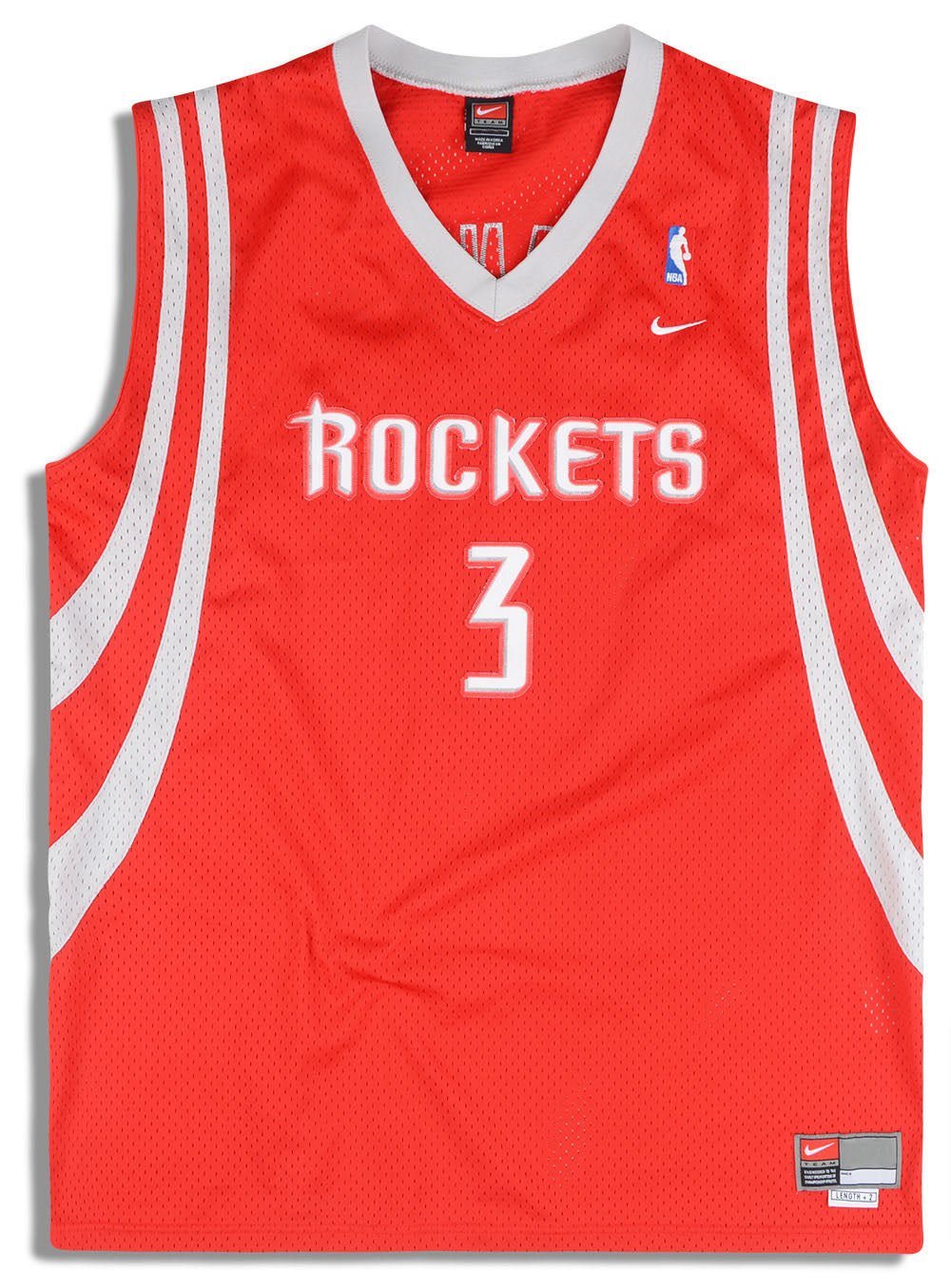Vintage #3 STEVE FRANCIS Houston Rockets NBA Nike Jersey XXL