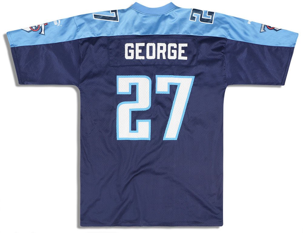 1999-00 TENNESSEE TITANS GEORGE #27 PUMA JERSEY (HOME) XL