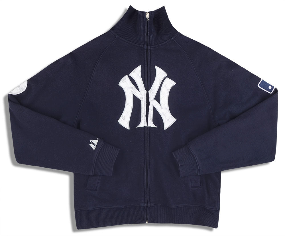 2000's NEW YORK YANKEES MAJESTIC COOPERSTOWN TRACK JACKET S - Classic  American Sports