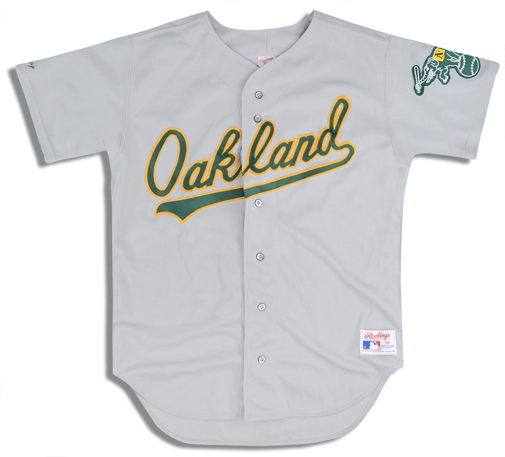 1990-91 OAKLAND ATHLETICS AUTHENTIC RAWLINGS JERSEY (AWAY) L