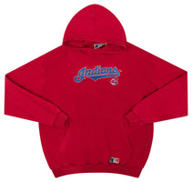 2000's CLEVELAND INDIANS MLB HOODED SWEAT TOP XL