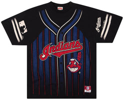 CLEVELAND Indians MLB Baseball White PS Throwback Team Jersey