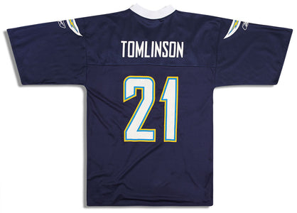 2007 SAN DIEGO CHARGERS TOMLINSON #21 REEBOK REPLICA JERSEY (HOME) M