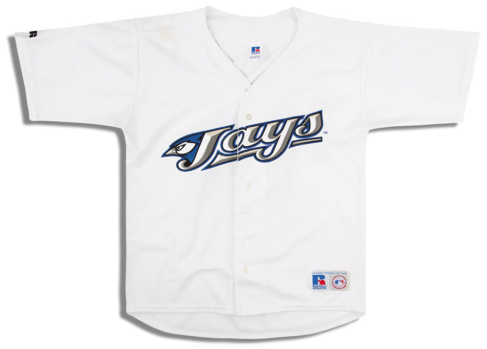 2004 TORONTO BLUE JAYS RUSSELL ATHLETIC JERSEY (HOME) M - Classic American  Sports